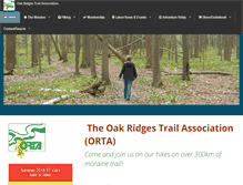 Tablet Screenshot of oakridgestrail.org